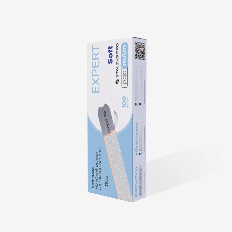 STALEKS PRO Papmam Replacement File Sleeves with Foam for Straight Basis Expert Eco Paper Pack of 25 (100 Grit)