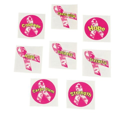 72 Pink Ribbon Camouflage Tattoos Breast Cancer Awareness Hope Party Favors Raising Awarenes