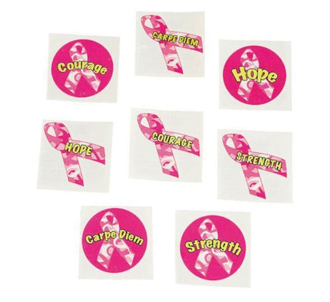 72 Pink Ribbon Camouflage Tattoos Breast Cancer Awareness Hope Party Favors Raising Awarenes