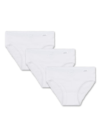 Sanetta Girl's 333734 Panties,White (white 10), 16 Years Size 176, Pack of 3