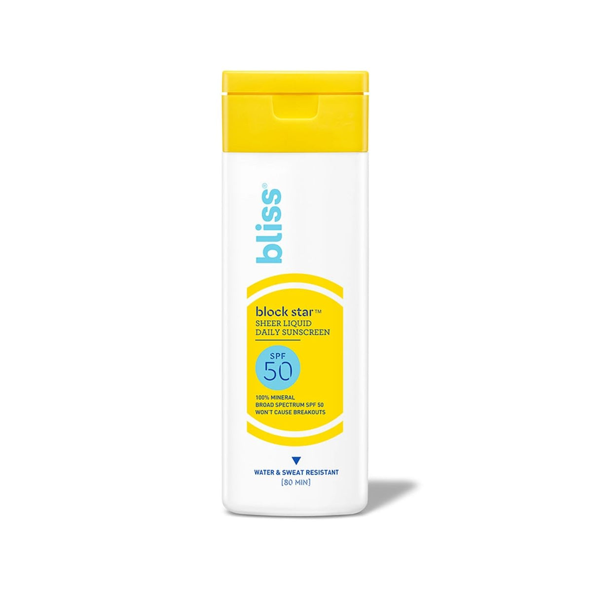Bliss Block Star Sheer Tinted Face Sunscreen SPF 50-2 fl oz. - 100% Mineral Broad Spectrum Sunscreen With Zinc Oxide & Titanium Dioxide - Non Greasy Invisible finish