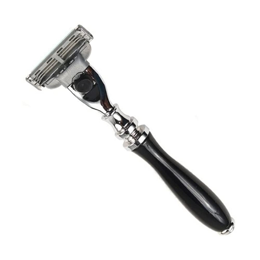 Parker Mach 3 Compatible Razor Black Resin Handle Model 111B-M3