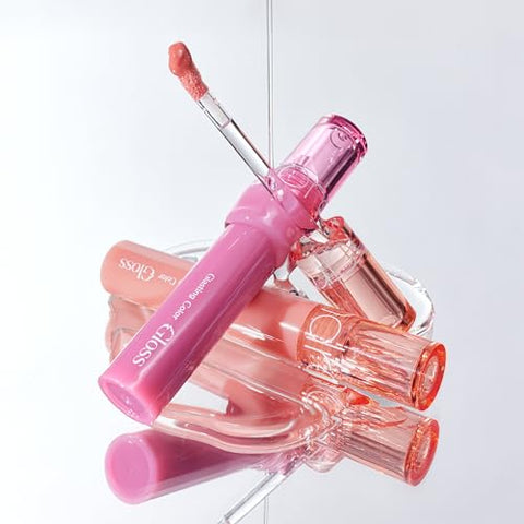 rom&nd Glasting Color Gloss (01 PEONY BALLET) | Kbeauty, Plumping, Glossy, Moisturizng, Natural Color, Long-lasting
