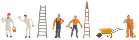 Faller 151091 Street Sweepers/Diggers HO Scale Figure Set