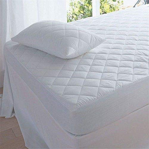 GC Quilted Mattress Protectors Luxurious Super Soft Cosy Hypo-Allergenic Breathable Non Noisy Fitted Style Mattress Protectors (Double)