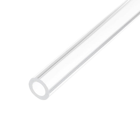 sourcing map Acrylic Pipe Clear Rigid Round Tube 9mm(0.35") ID 15mm(0.6") 10" for Lamps and Lanterns, Water Cooling System
