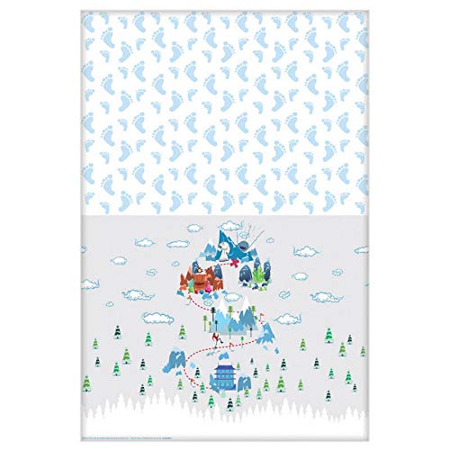 Amscan - Small Foot Paper Tablecover - Standard