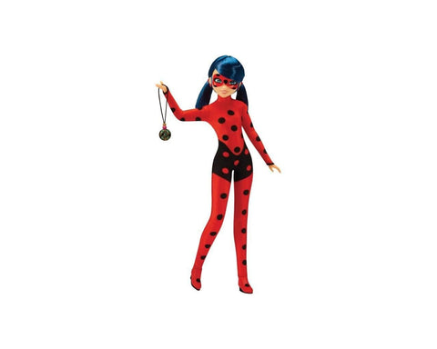 BANDAI Miraculous Ladybug and Cat Noir Toys Ladybug Lucky Charm Fashion Doll | 26cm Ladybug Lucky Charm Doll with Accessories Kwami | Marinette Superhero Ladybug Dolls