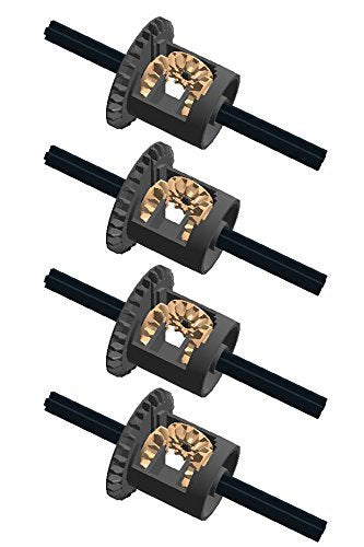 LEGO Technic NEW DIFFERENTIAL GEAR PACK inner tabs closed center 28 Bevel Tooth teeth Part Piece 62821b Mindstorms robot NXT ev3 robotics car vehicle transmission (PACK OF 4 COMPLETE ASSEMBLIES)