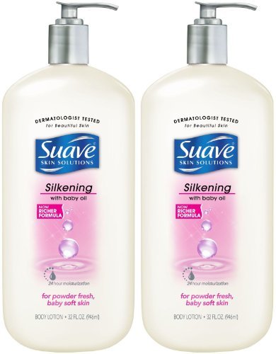 Suave Silkening Body Lotion - Baby Oil - 32 oz - 2 pk