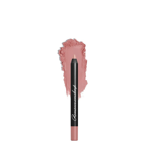 Romanovamakeup Sexy Contour Lip Liner FIRST DATE mini NUDE PINK SHADE to Pair with Vintage Rose Lipstick. Smooth, Long Lasting Lip Pencil to Create Natural-looking, Visually Full Cool Toned Lips.