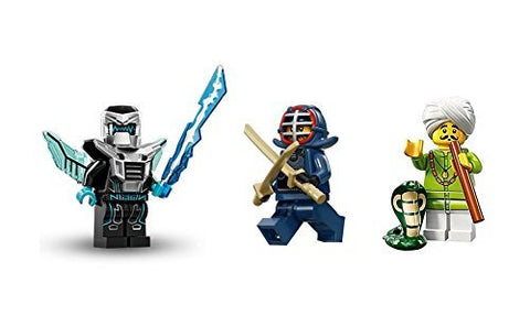 LEGO Snake Charmer, Kendo Fighter, and Laser Sword Mech Minifigures Figures