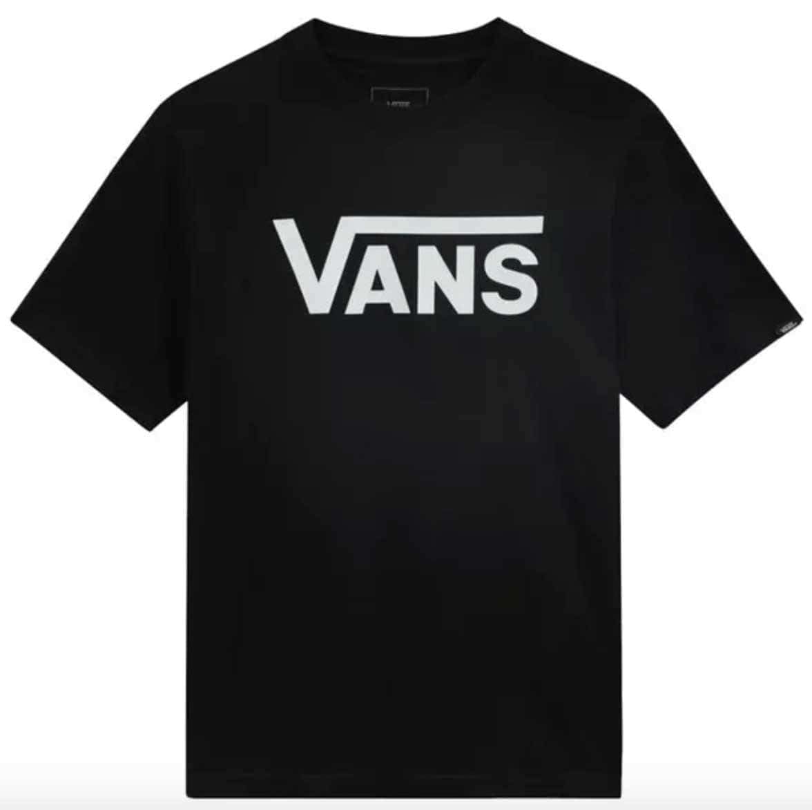 Vans Unisex Kids Classic Vans T Shirt, Black-white, 10-12 Years UK