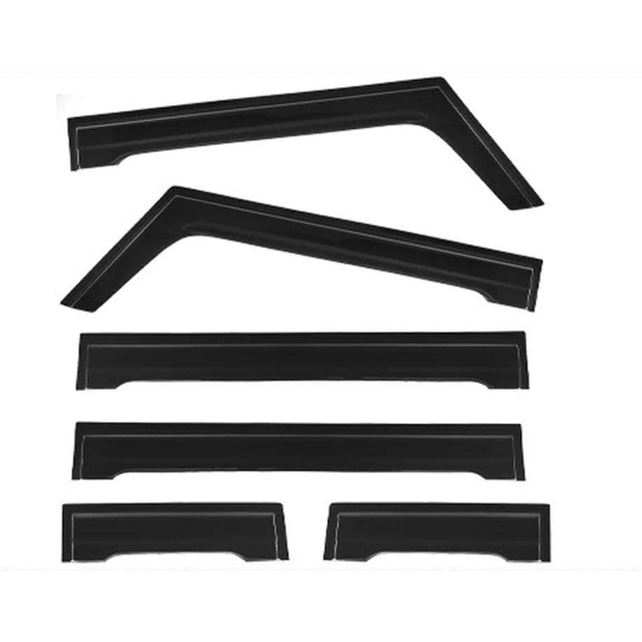 PODSI Window Visor for SUZUKI JIMNY 2005-2024 Weathershied Door Visor Wind Sun Rain Guards Side Window Wind Deflectors Auto