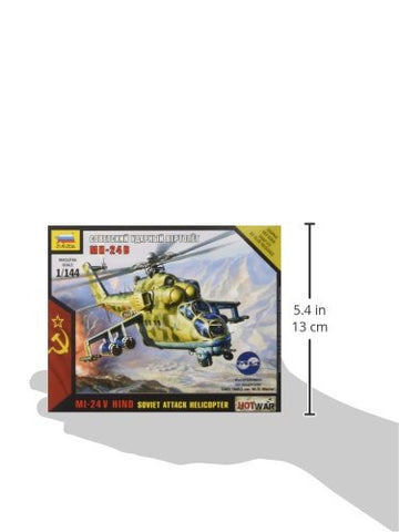 Zvezda Models Mil-24 Russian Attack Helicopter (1/144 Scale)
