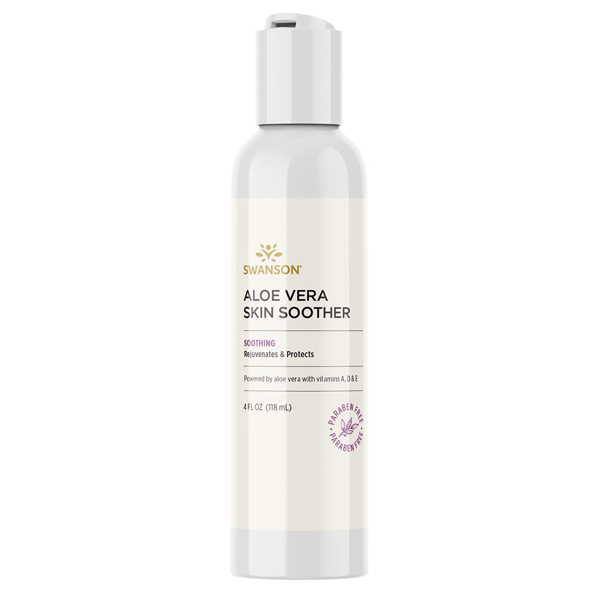 Swanson Aloe Vera Skin Soother 4 fl Ounce (118 ml) Gel