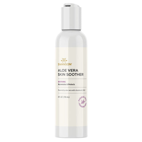 Swanson Aloe Vera Skin Soother 4 fl Ounce (118 ml) Gel