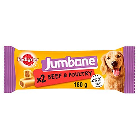 Jumbone 6 Packs Medium Dog Treats (Beef & Poultry, Medium)