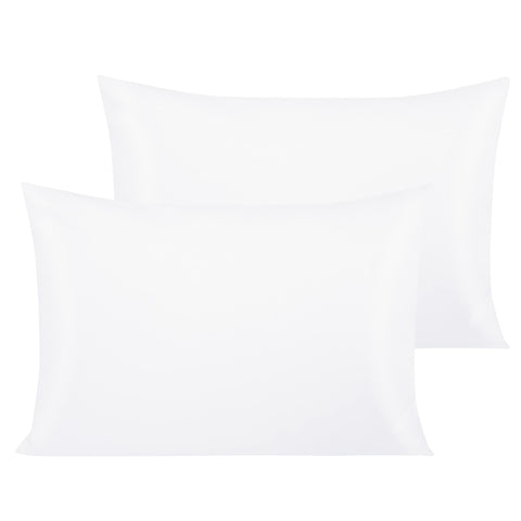 NTBAY 2 Pack 500 Thread Count 100% Egyptian Cotton Toddler Pillowcases, Super Soft and Breathable Envelope Closure Travel Kids Nursery Pillow Cases, 40x60 cm, White