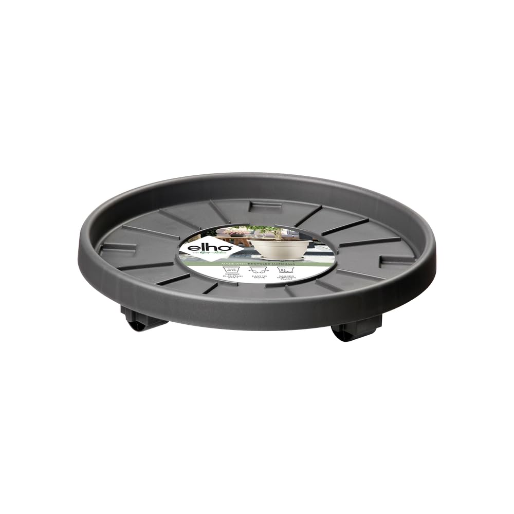 elho Universal Planttaxi 40 - Saucer for Indoor, Outdoor & Accessoiries - Ø 38.2 x H 6.5 cm - Black/Anthracite