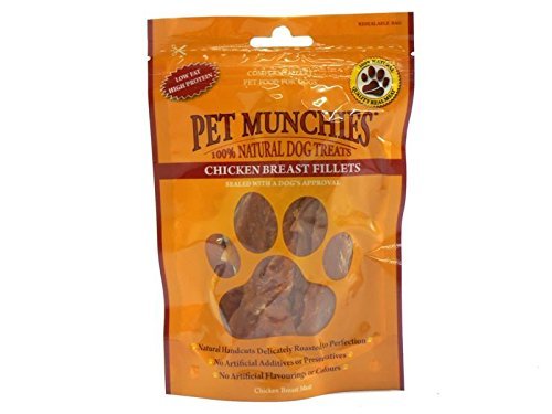(4 Pack) Pet Munchies - Chicken Breast Fillets 100g