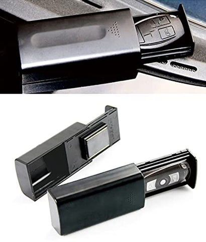 Omana Magnetic Key Box Hide Key Holder Strong Magnet Car Key Safe Emergency Key Box Secret Hide a Key Case House Home Key Safe (Black), std (GIV22)