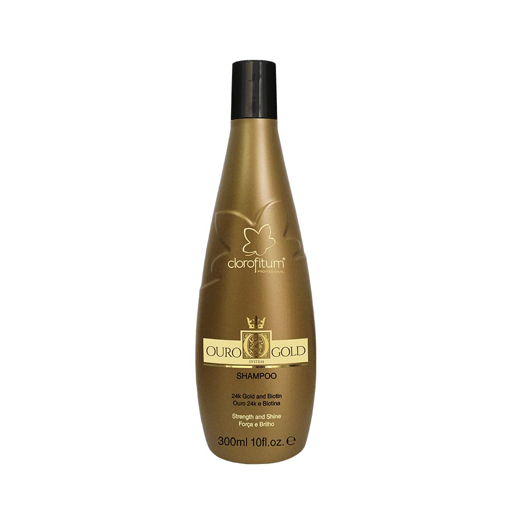 Shampoo Gold 24K Home Care by Clorofitum (10.1 fl oz / 300ml)
