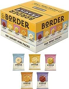 Borders Luxury Mini Pack Biscuits 5 Variety (100) (5 Boxes (100 Per Box))