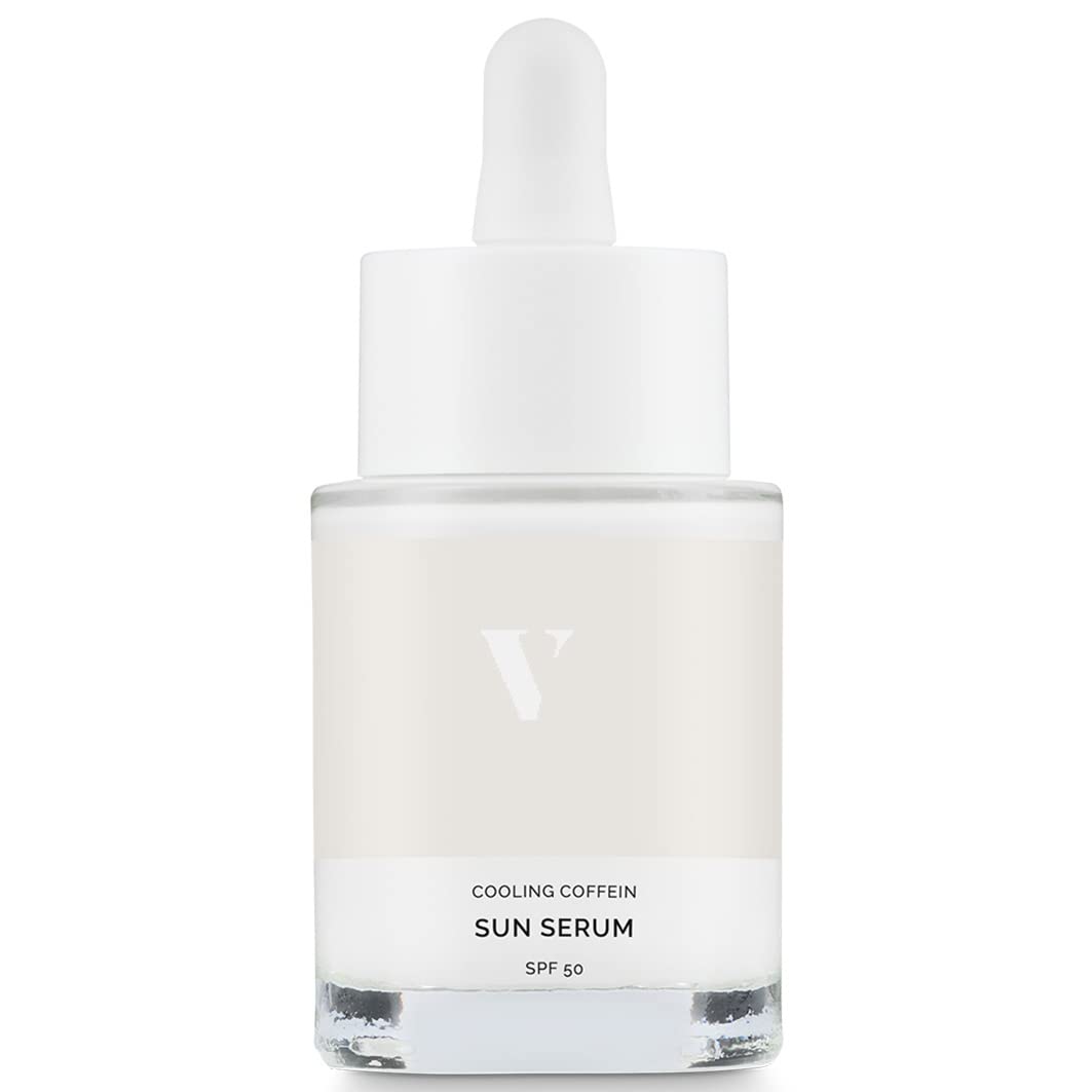 VENICE Cooling Coffein Sun Serum - Lichtschutzfaktor 50 | Sonnenschutz fÃƒÆ’Ã†â€™Ãƒâ€ Ã¢â‚¬â„¢ÃƒÆ’Ã¢â‚¬Å¡Ãƒâ€šÃ‚Â¼r das Gesicht, kÃƒÆ’Ã†â€™Ãƒâ€ Ã¢â‚¬â„¢ÃƒÆ’Ã¢â‚¬Å¡Ãƒâ€šÃ‚Â¼hlender und abschwellender Effekt, Anti-Aging Pflege mit Koffein