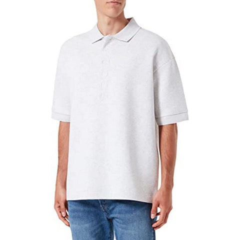 BOSS Men's Pirax Polo Shirt, Light/Pastel Grey57, M