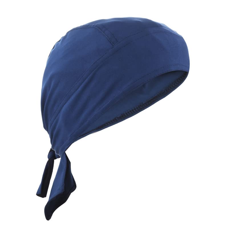 BISMAADH Breathable Dry Fit Skull Cap Moisture Wicking, Head Scarf, Headgear for Men - for Cycling, Helmet Liner, Motorcycle, Neptune, One Size
