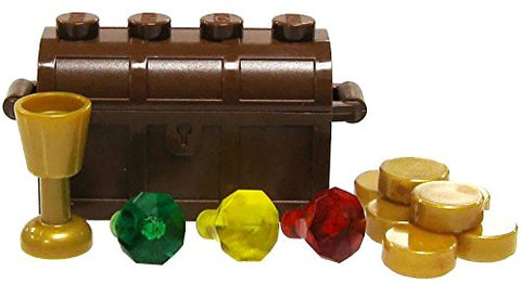 LEGO LOOSE Accessory Loaded Treasure Chest [Goblet, x3 Gems x7 Coins]