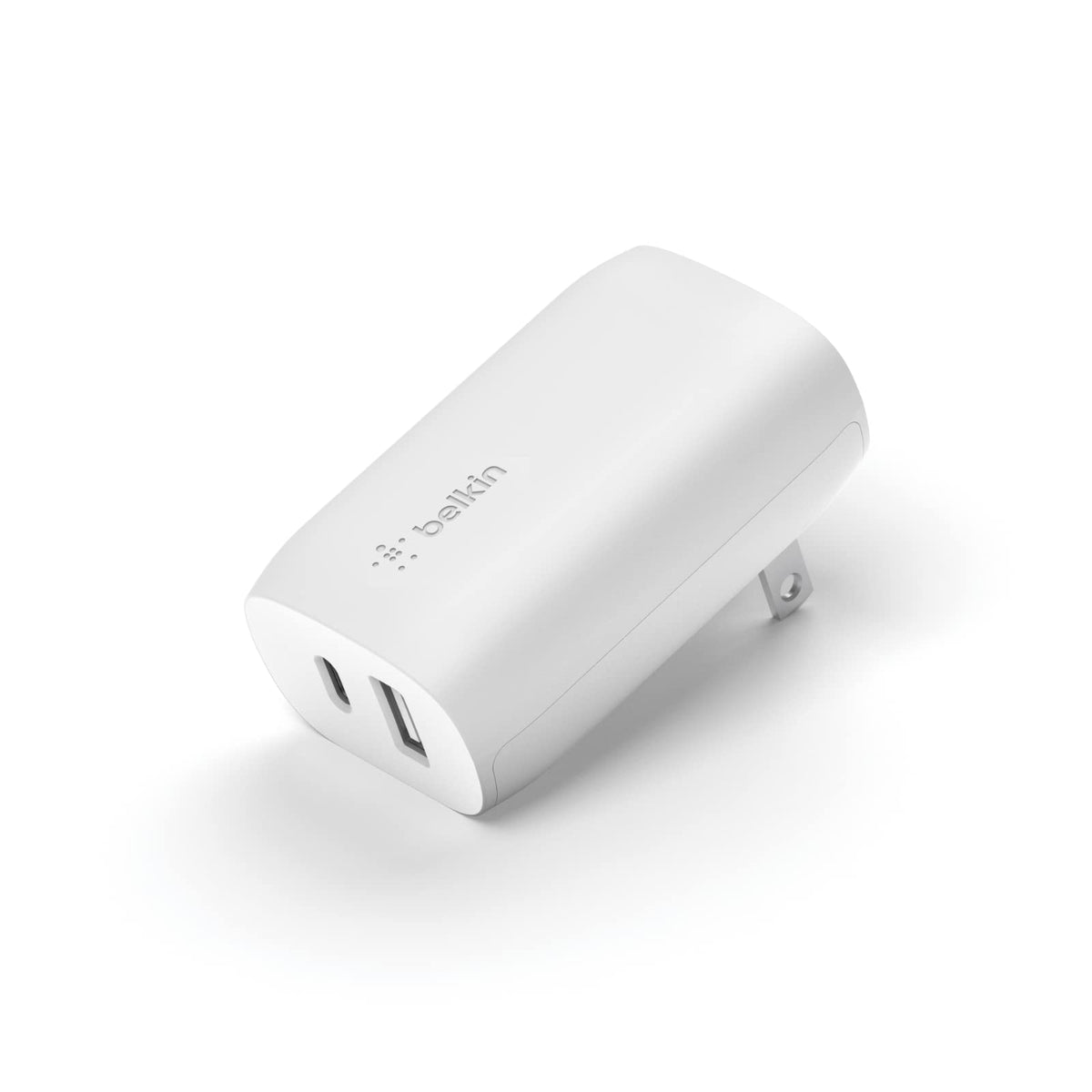 Belkin 37W USB-C Wall Charger - Power Delivery 25W USB-C Port + 12W USB-A Port for PPS Charging Apple iPhone 16, 16 Plus, 16 Pro, 16 Pro Max, iPhone 15 Pro, 15 Pro Max, Samsung Galaxy S24, & More