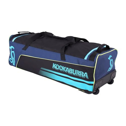 Kookaburra 4500 Cricket Wheelie Bag - Navy/Aqua