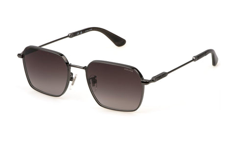 Police Men's casual Sunglasses, Total Shiny Gun, 55