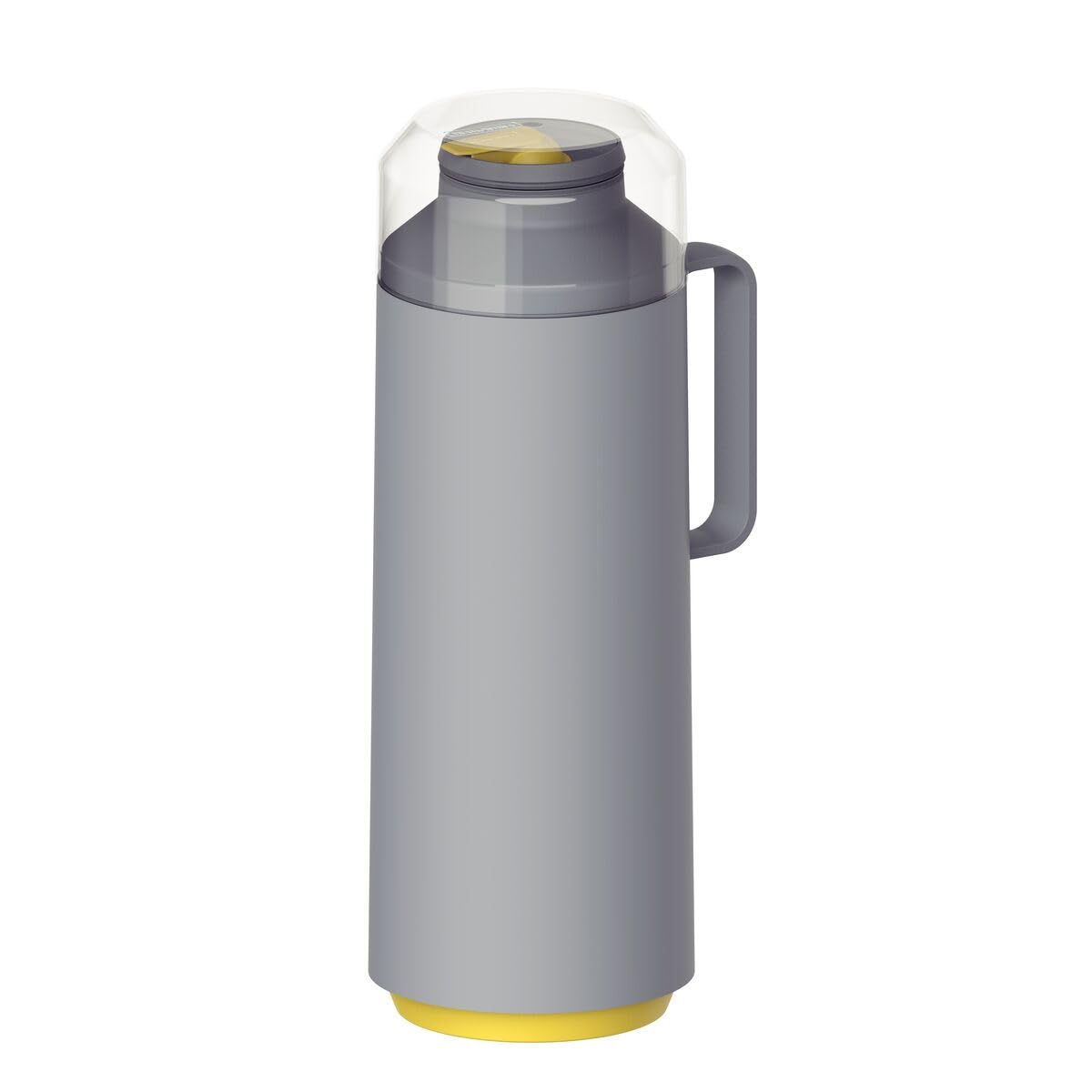 Tramontina Thermal Flask with Cup Lid and Interior Glass Container (Grey, 1.0l)