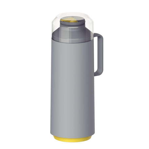Tramontina Thermal Flask with Cup Lid and Interior Glass Container (Grey, 1.0l)