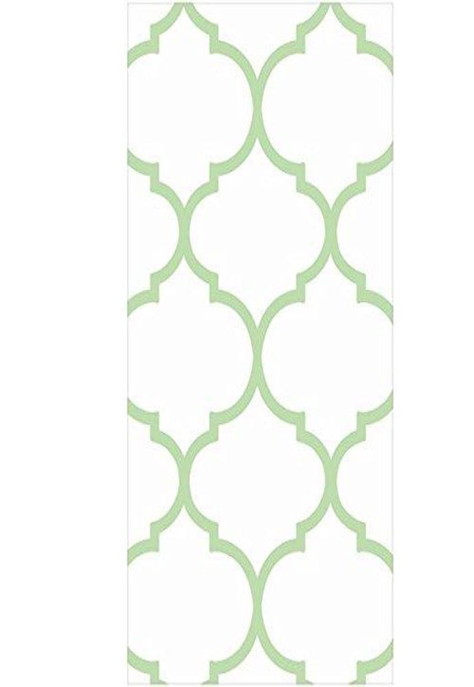 Amscan Lattice Premium Guest Towels Tableware (16 Piece), 4.5" x 7.8", Spring Green