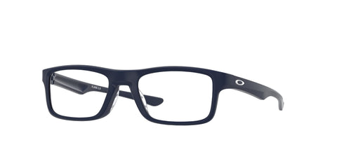 Oakley Men's Ox8081 Plank 2.0 Rectangular Prescription Eyeglass Frames, Softcoat Universal Blue/Demo Lens, 51 mm