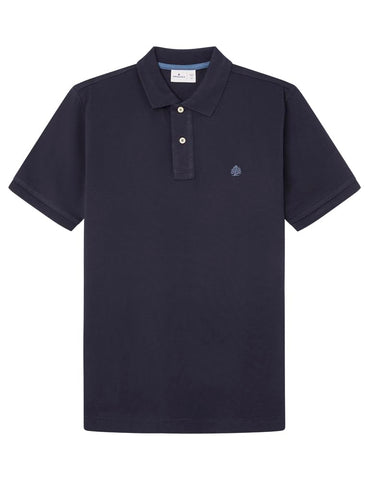 SPRINGFIELD Men's Basic piquÃ© Polo Shirt, Navy, XS