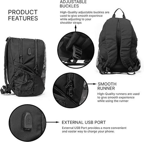 MCSID RAZZ - Design Backpack (25 ltrs) - Casual Bag For Men & Women - School/College Bag For Boys & Girls