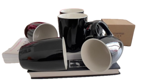 Generic Ceramic Coffee Mug with Handle,330 ml, Black