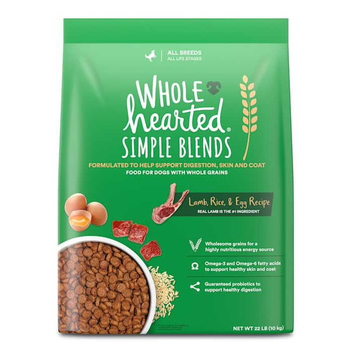WholeHearted Simple Blends Lamb, Rice & Egg Recipe Dry Dog Food, 22 lbs.