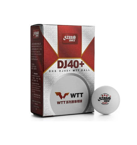 DHS-China ABS DJ40+ 3-Star WTT Table Tennis Ball, Used in The 2021-2022 World WTT Series competitions, 6 Balls/Box