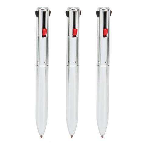 3pcs Multi Functional Makeup Pen, 4 in 1 Pressing Contour Defining Highlighting Pen for Woman Eyebrow Eyeshadow and Lip Design, Eyebrow Contour Pen for Travel and Beauty Salon Use
