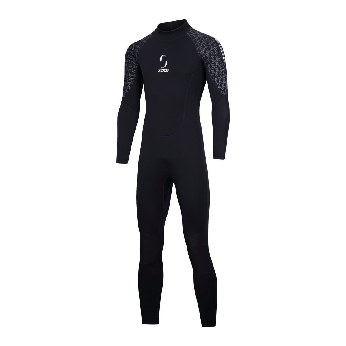 ZCCO Wetsuits Men's 3mm Premium Neoprene Full Sleeve Dive Skin for Spearfishing,Snorkeling, Surfing,Canoeing,Scuba Diving Wet Suits(Men's Black(New),3XL)