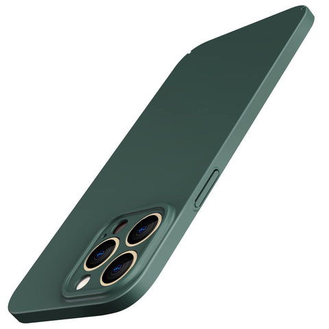JETech Upgraded Slim (0.85 mm Thin) Case for iPhone 13 Pro 6.1-Inch, Camera Lens Cover Full Protection, Slim Fit Ultra Thin Lightweight Matte Hard PC, Support Wireless Charging (Midnight Green)