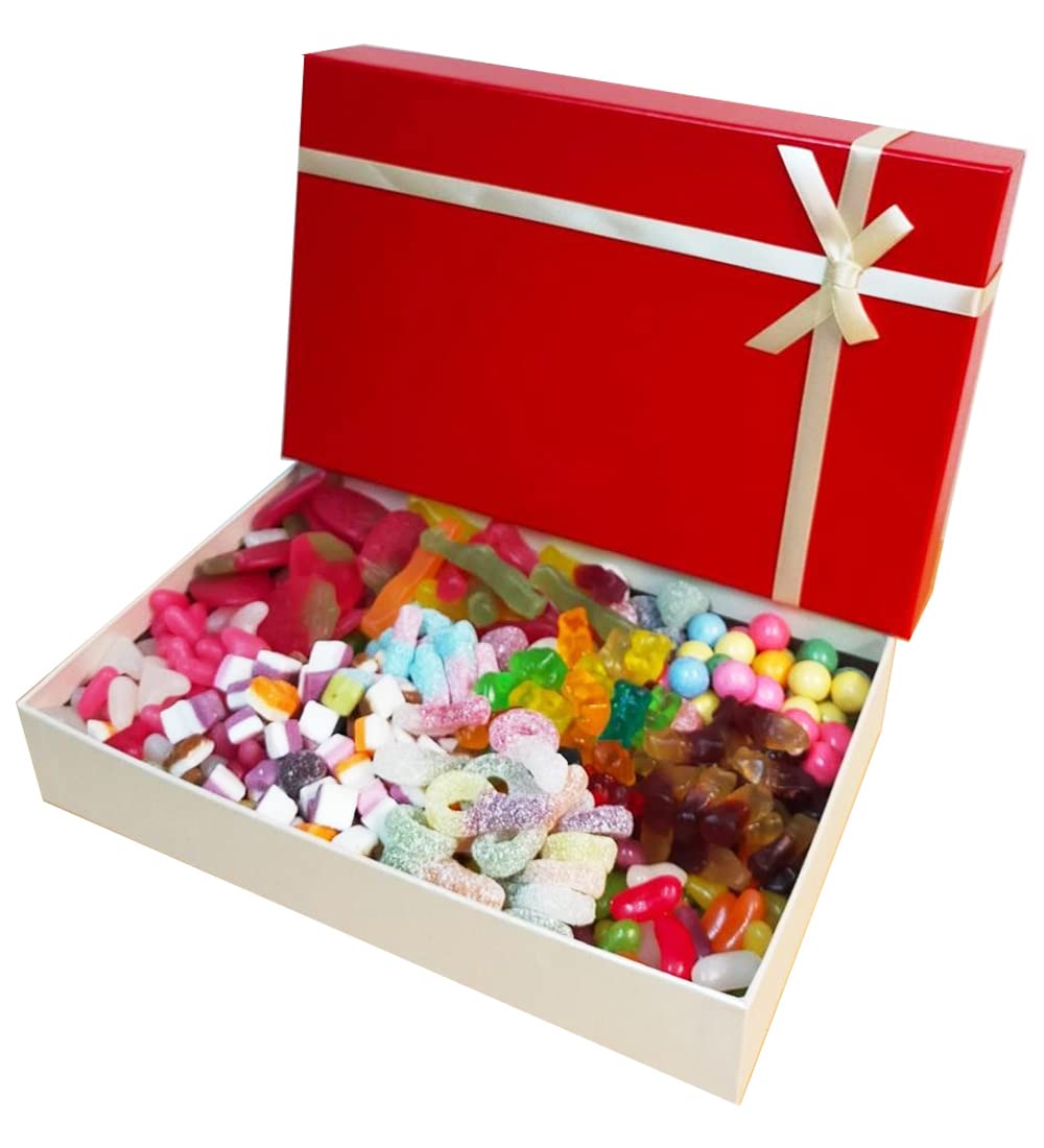 Pick & Mix Sweet Gift Box 1.1Kg Retro Sweets Fizzy Sour & Jelly Sweets