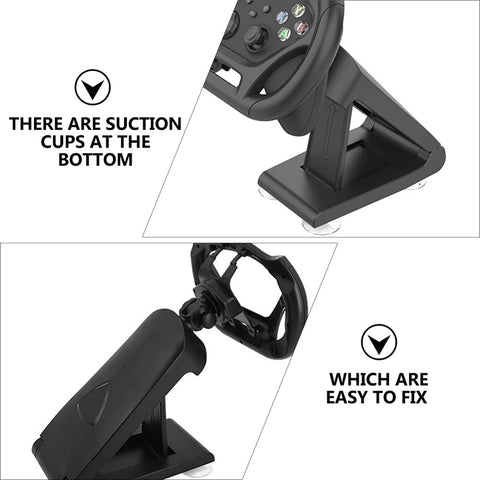 SOLUSTRE steering wheel driving gaming wheels Gamepad Stand one wheel Racing Wheel for Game Controller Gaming Accessory computer accessories Gamepad Supply abs bracket with suction cup