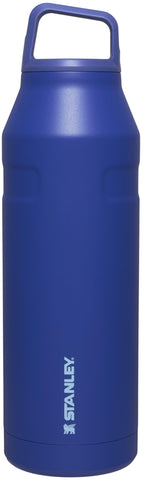 Stanley IceFlow Cap and Carry Water Bottle 50 oz | Wide Mouth Twist Lid | Lightweight and Leakproof for Travel and Sports | Insulated Stainless Steel | BPA-Free | Lapis